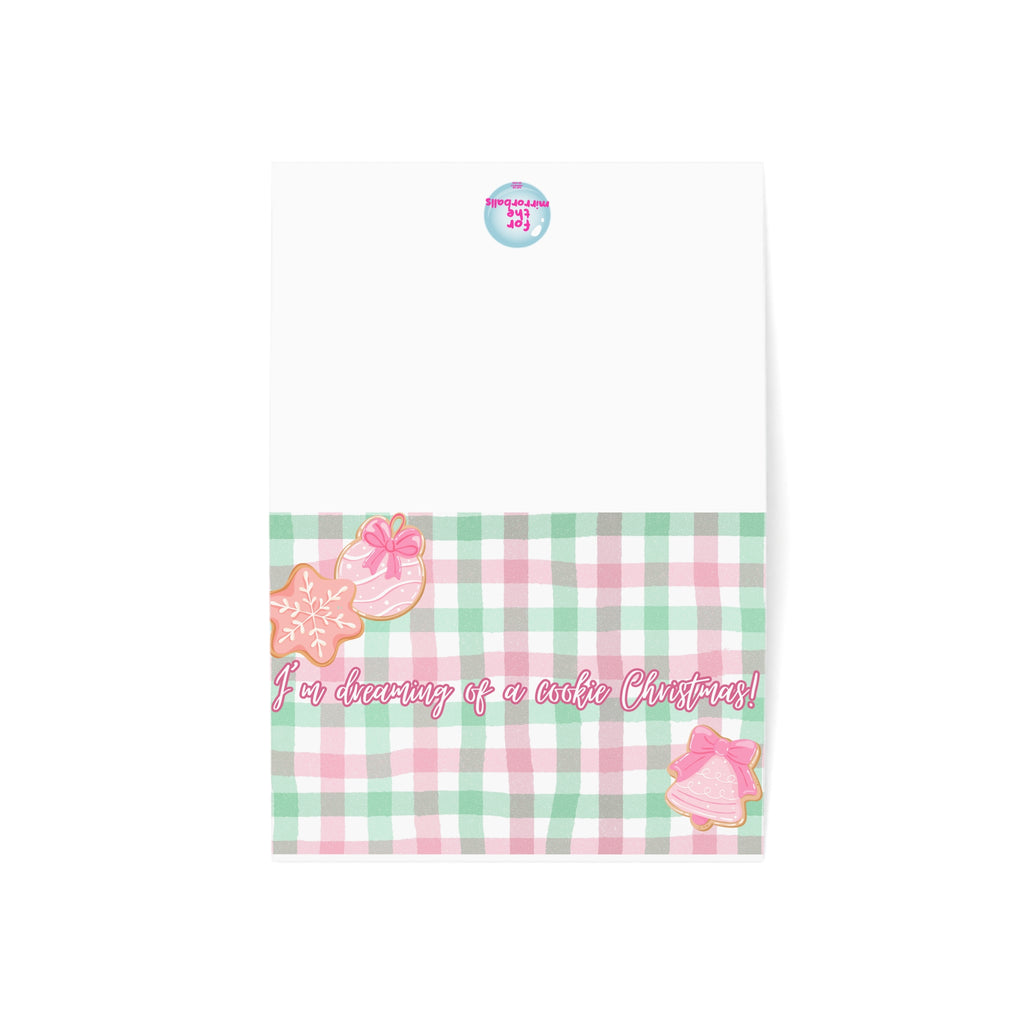 Christmas Greeting Cards Set - "I'm Dreaming of a Cookie Christmas" (1, 10, 30, and 50pcs)