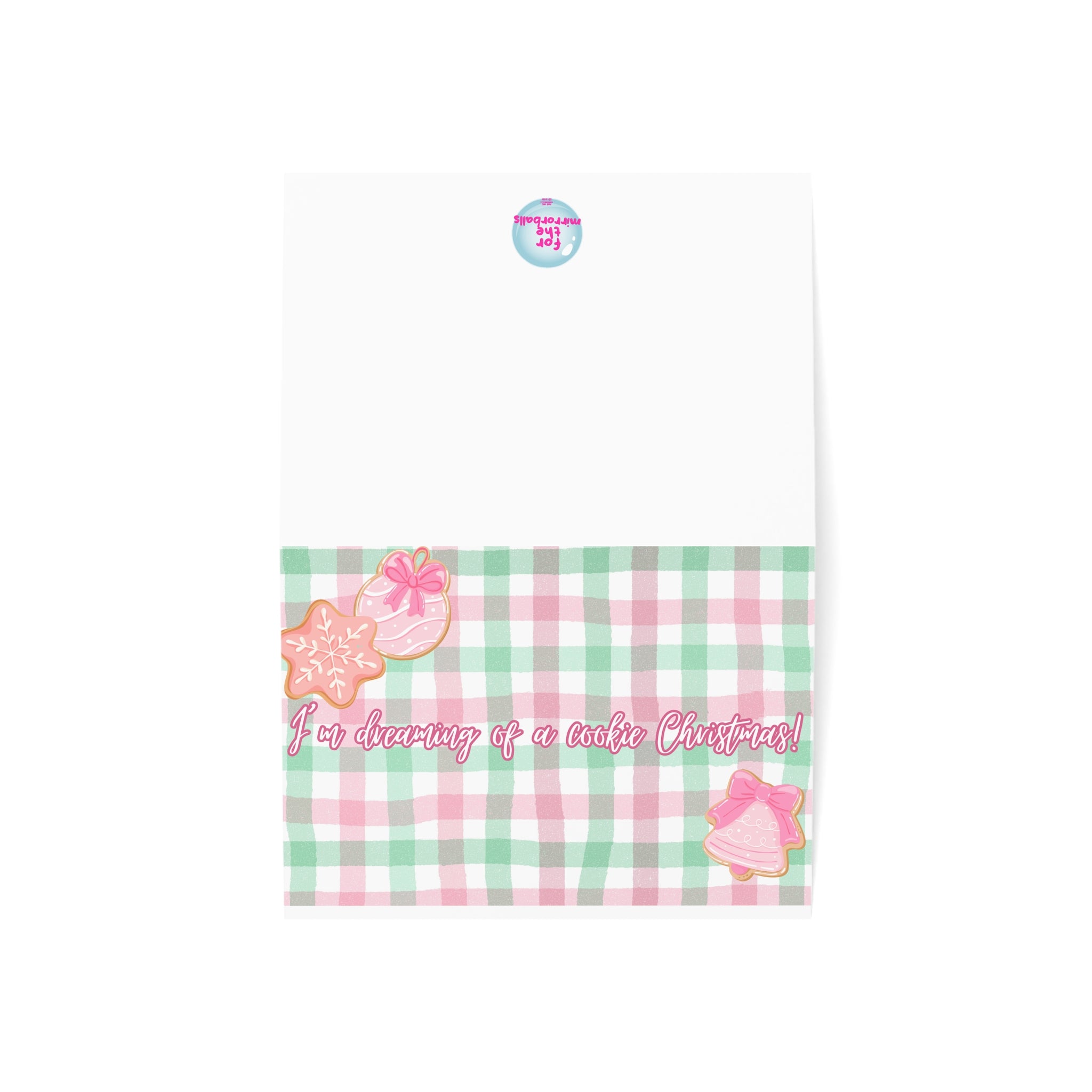 Christmas Greeting Cards Set - "I'm Dreaming of a Cookie Christmas" (1, 10, 30, and 50pcs)