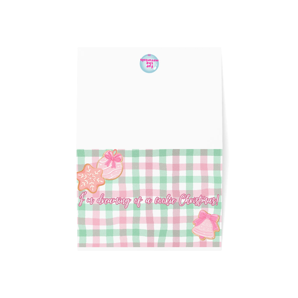 Christmas Greeting Cards Set - "I'm Dreaming of a Cookie Christmas" (1, 10, 30, and 50pcs)