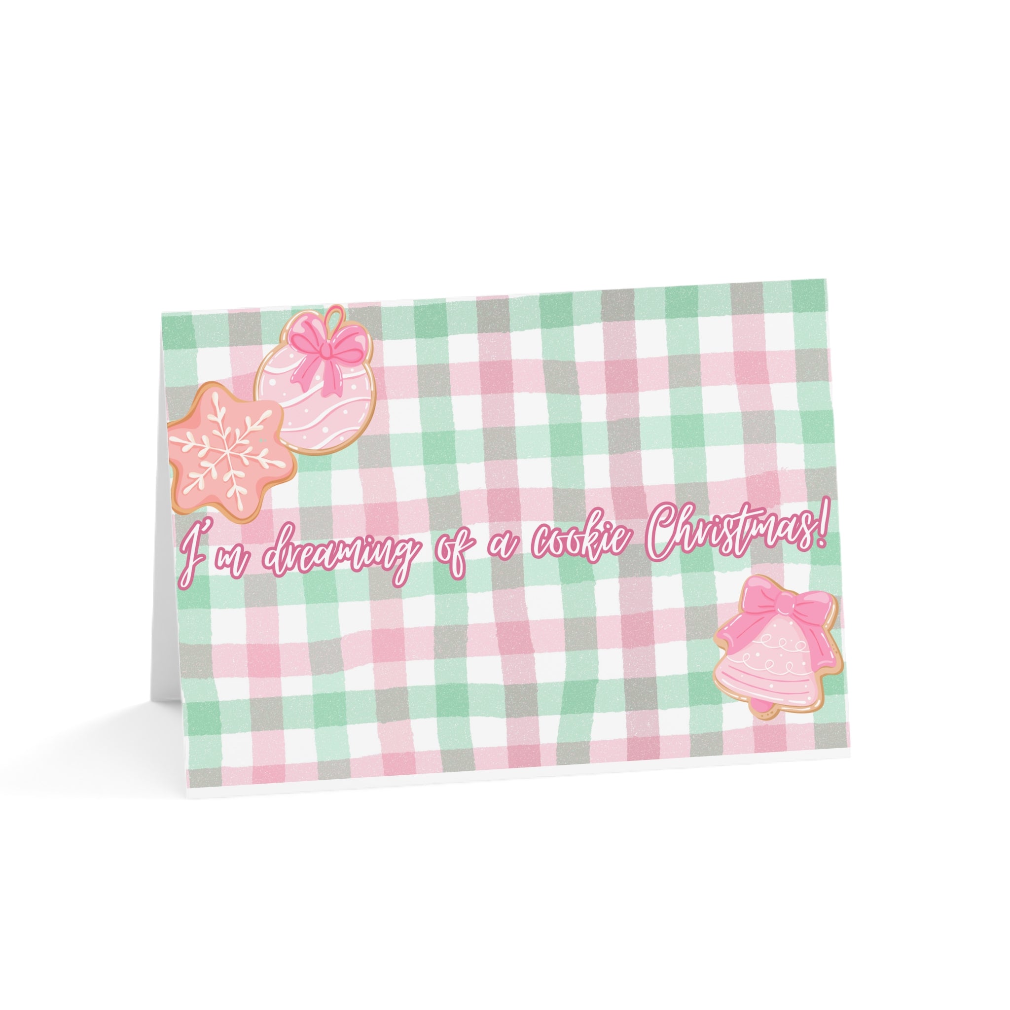 Christmas Greeting Cards Set - "I'm Dreaming of a Cookie Christmas" (1, 10, 30, and 50pcs)