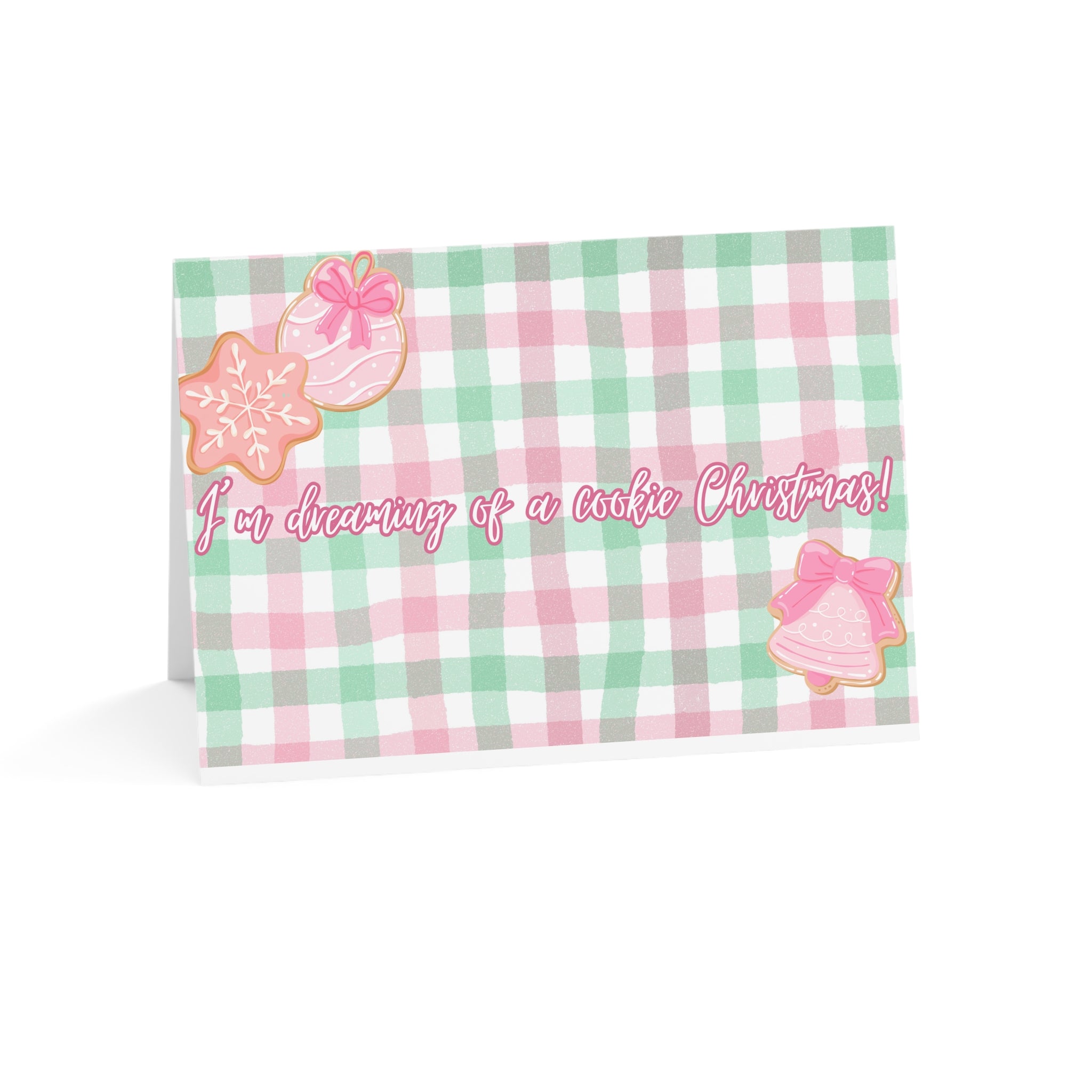 Christmas Greeting Cards Set - "I'm Dreaming of a Cookie Christmas" (1, 10, 30, and 50pcs)